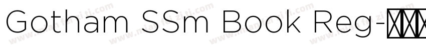 Gotham SSm Book Reg字体转换